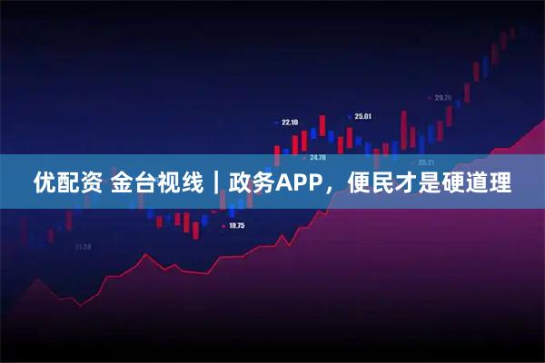 优配资 金台视线｜政务APP，便民才是硬道理